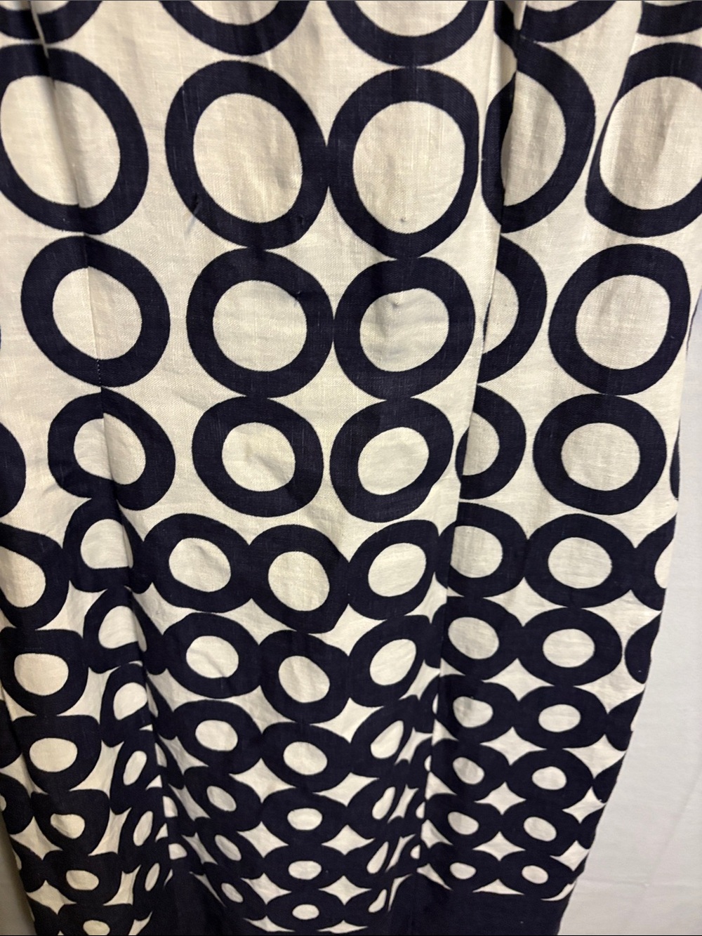 Liz Claiborne Navy & White Circle-Print Sleeveless Shift Dress nwt - Picture 5 of 12